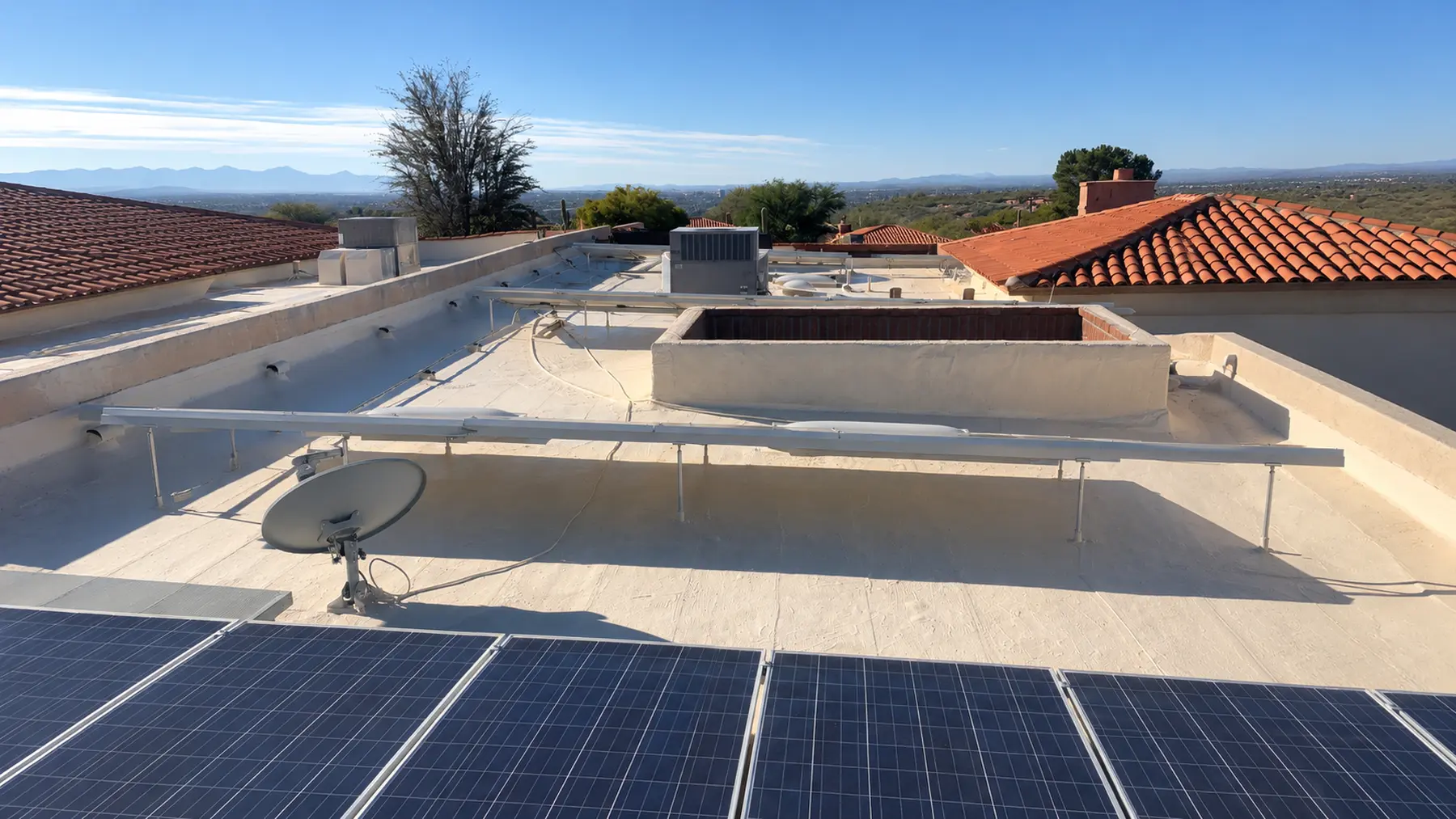 Roof preparation for solar panel installation on a Tucson residential home