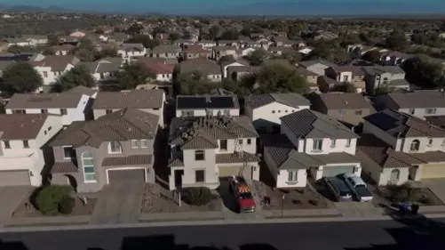 Roofing services in Tucson, Arizona with Catalina Mountains in background